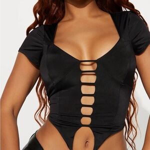 X-large Black Fashion Nova Top